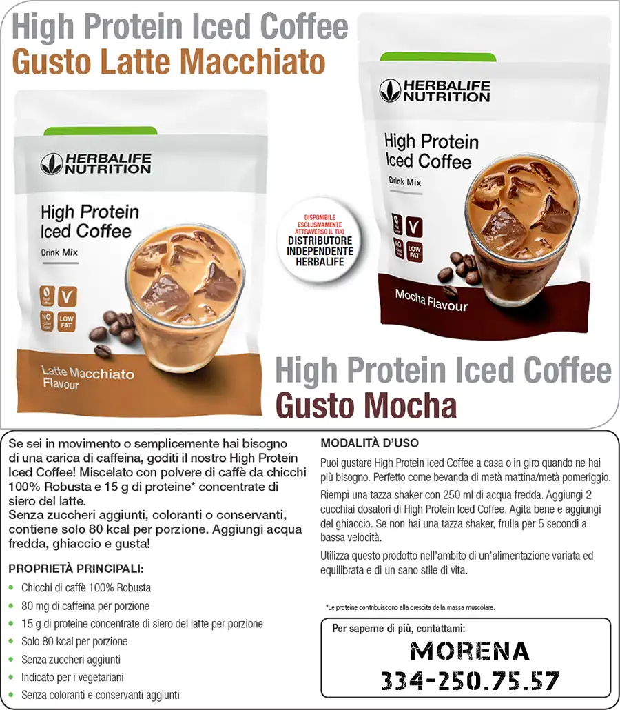 Foglio informativo High Protein Iced Coffee Herbalife foglio informativo high protein iced coffee herbalife