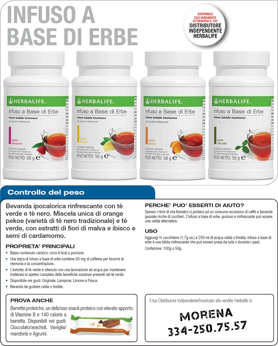 Foglio informativo Infuso a base di erbe Herbalife foglio informativo infuso a base di erbe herbalife