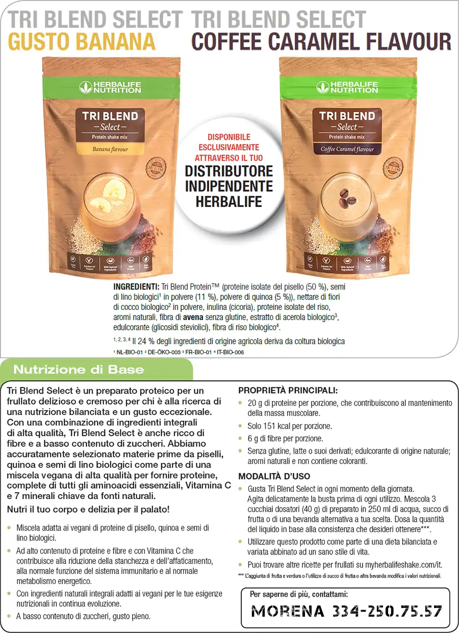 Foglio informativo Tri Blend Herbalife foglio informativo tri blend herbalife