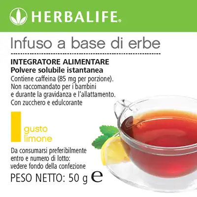 Infuso Herbalife gusto limone 50 grammi infuso herbalife gusto limone 50gr