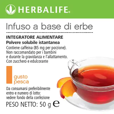 Infuso Herbalife gusto pesca 50 grammi infuso herbalife gusto pesca 50gr