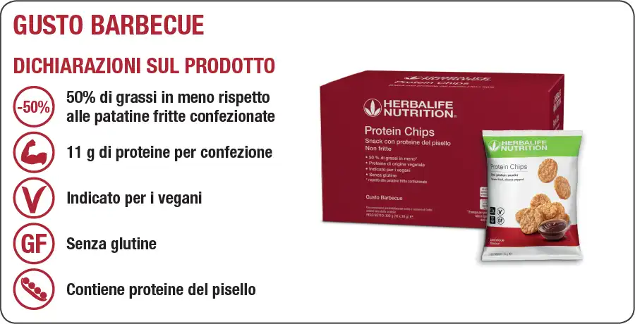 Protein Chips Herbalife valori nutrizionali Gusto barbecue protein chips herbalife valori nutrizionali gusto barbecue