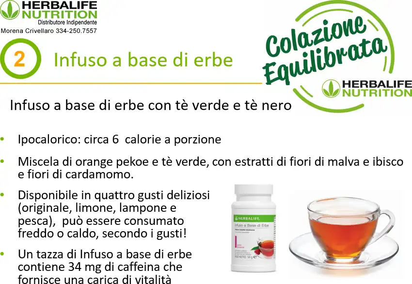 Colazione equilibrata Herbalife Infuso a base di erbe colazione equilibrata herbalife infuso a base di erbe herbalife