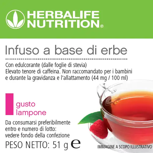 Infuso Herbalife gusto lampone 50 grammi infuso herbalife gusto lampone