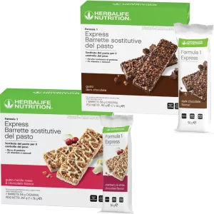 barrette herbalife sostitutive pasto formula 1 express