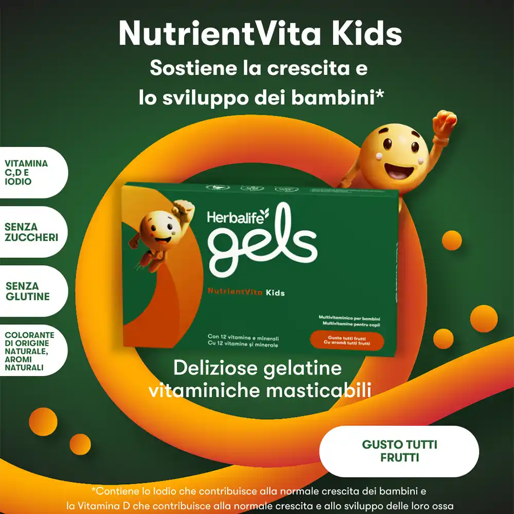 Herbalife Gels Nutrient Vita Kids multivitaminico per bambini herbalife gels nutrient vita kids aiuta la crescita e lo sviluppo dei bambini